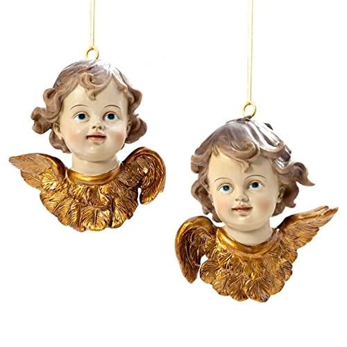 Figura di un angelo sospeso, altezza 13 cm, ideale per Natale