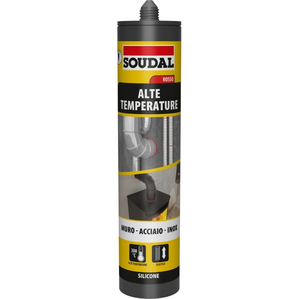 SILICONE ALTE TEMPERATURE 310ML ROSSO 300 GRADI