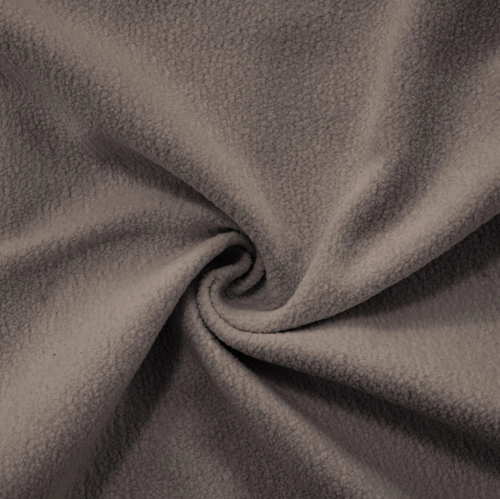 DIVANO Modulare in ciniglia marrone con pouf