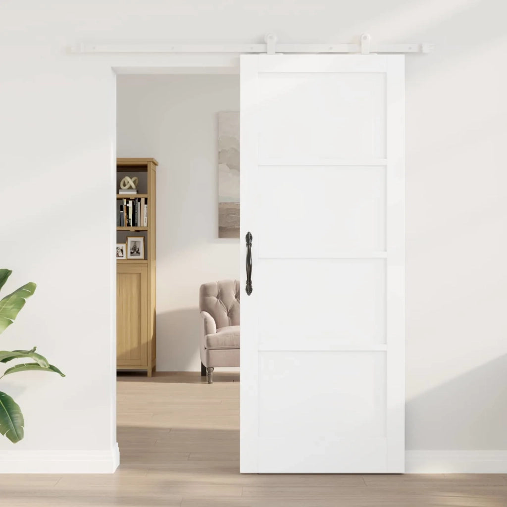 Porta scorrevole 83 x 211 cm Legno ingegnerizzato Bianco 3450040