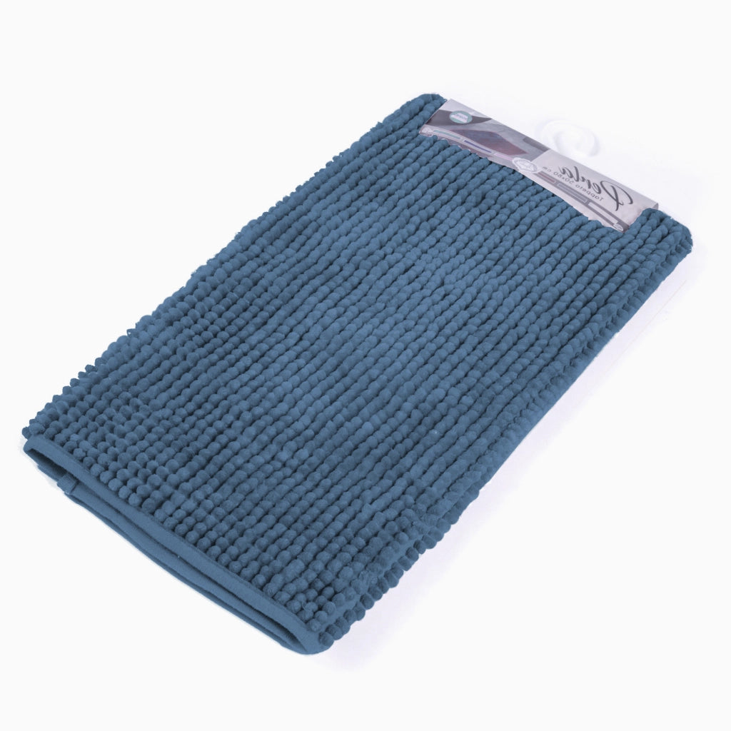 Tappeto da bagno TECLA blu navy