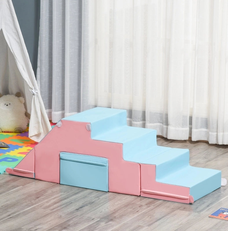 MODULI morbidi da gioco per bambini 86x49x47 cm rosa, set da 2 pezzi