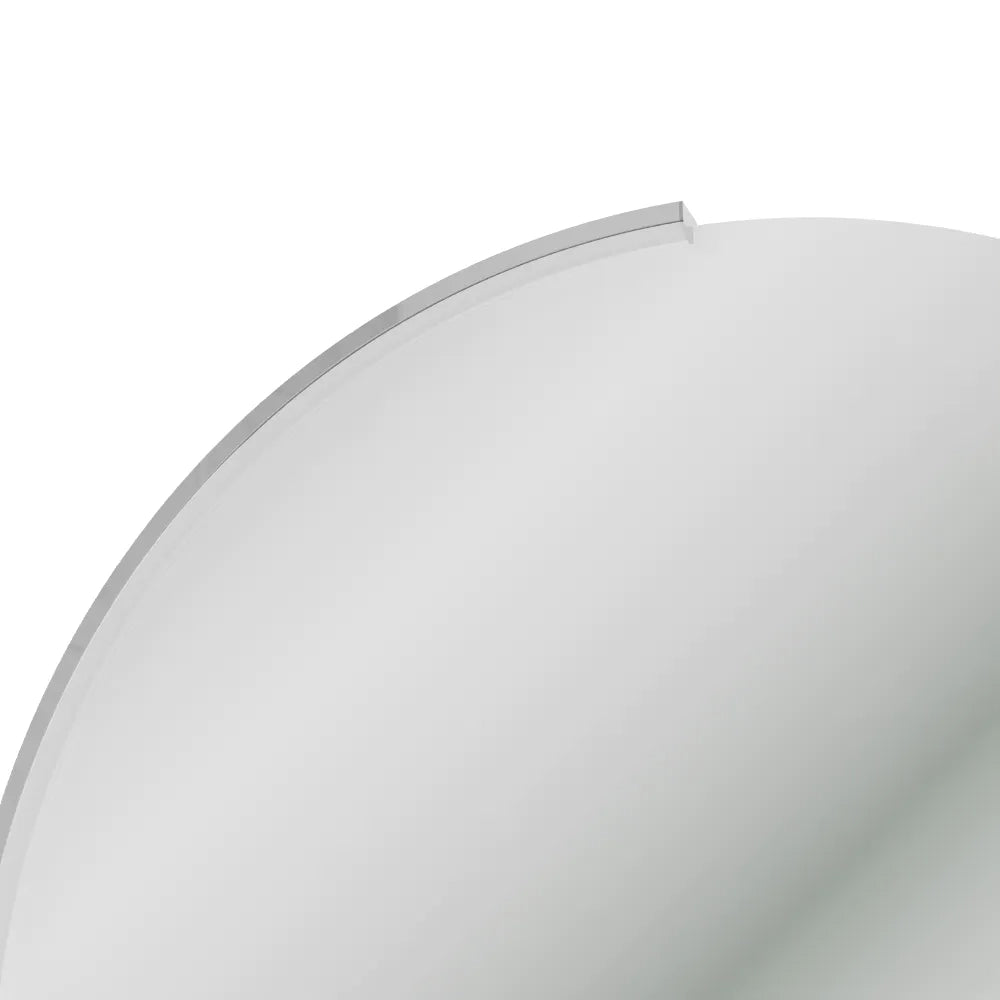 Applique led per specchio tondo 70cm in alluminio cromato IP44 4000K | Moon