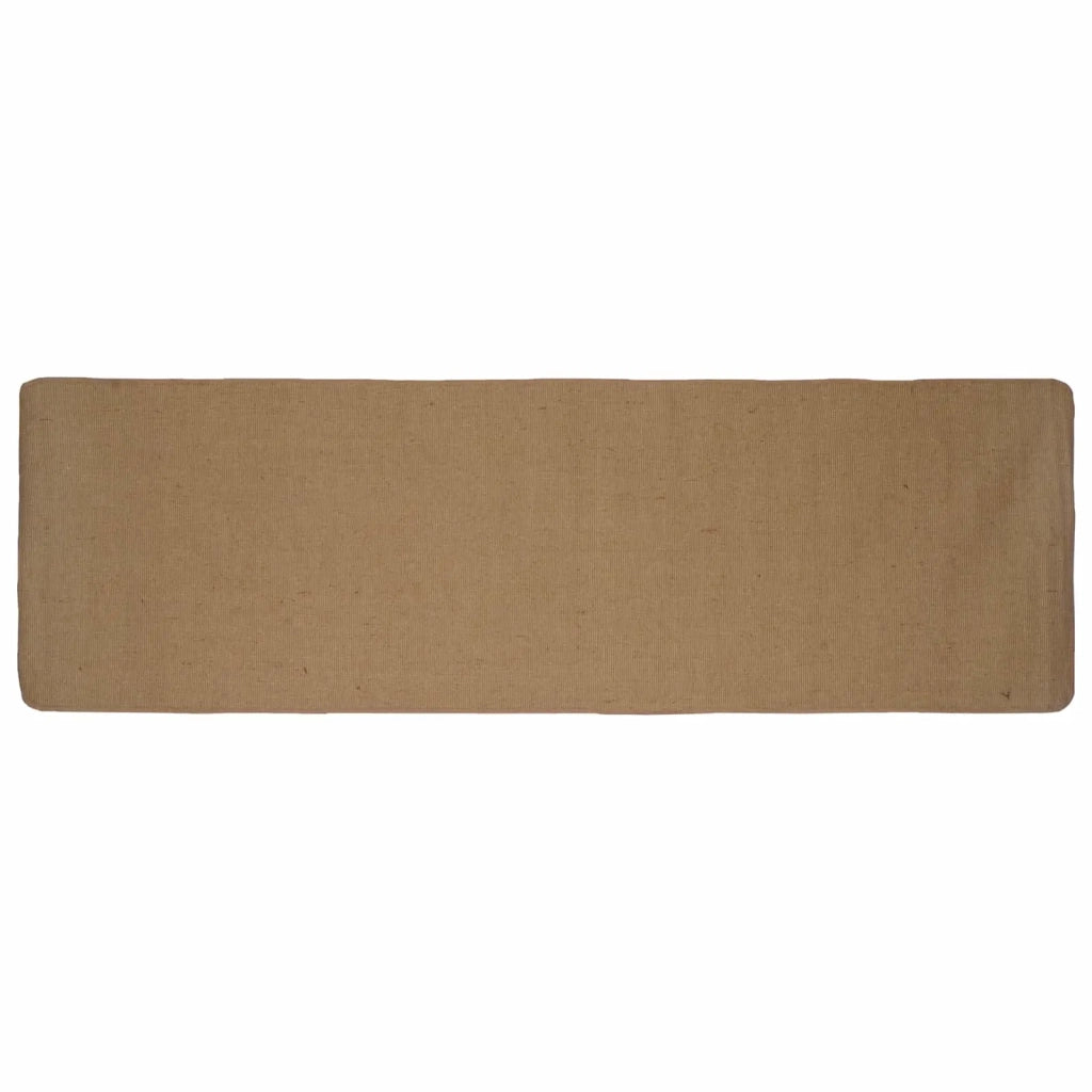 Tappeto da Area Marrone Chiaro 80 x 250 cm Juta 42010778