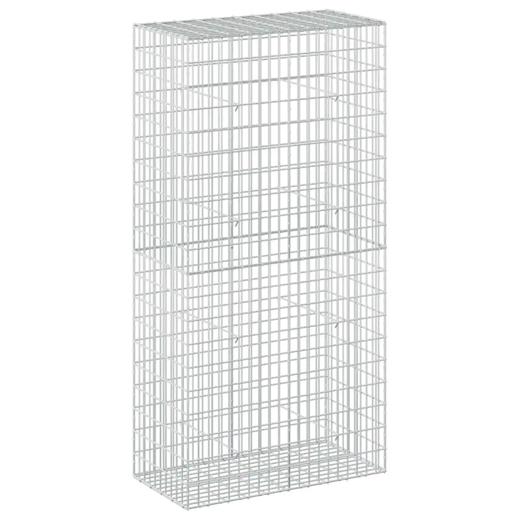 Gabione con Filo da 5 mm e Rete da 5x10 cm 100x50x200 cm 3464780