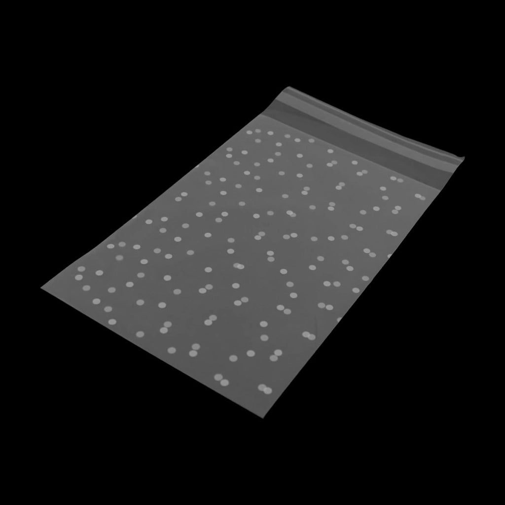 100 sacchetti trasparenti per biscotti, auto-sigillanti, 10x15 cm, opachi