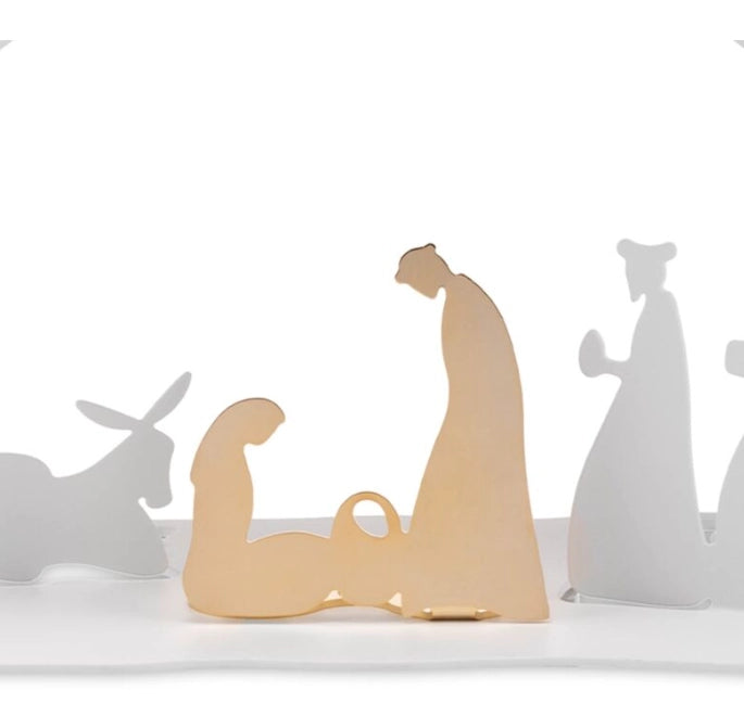 BARK CRIB, Presepe, Alessi Colore: Bianco