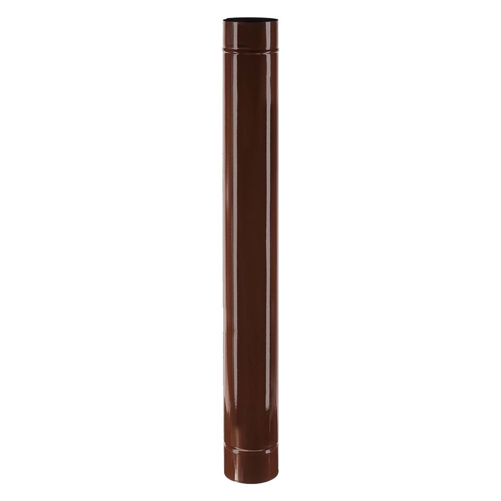 TUBO SMALTATO PER STUFE cm 100 ø 12 marrone