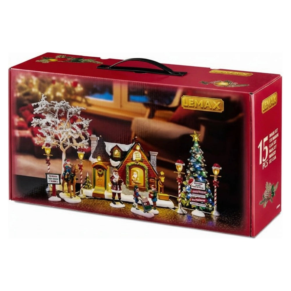 Chiosco delle merende di babbo natale set per villaggio lemax