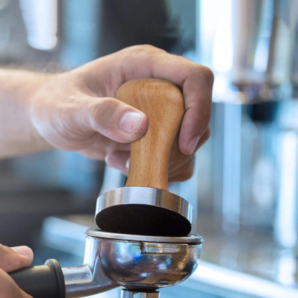 Pressa per espresso da 58 mm, in acciaio inossidabile, per baristi
