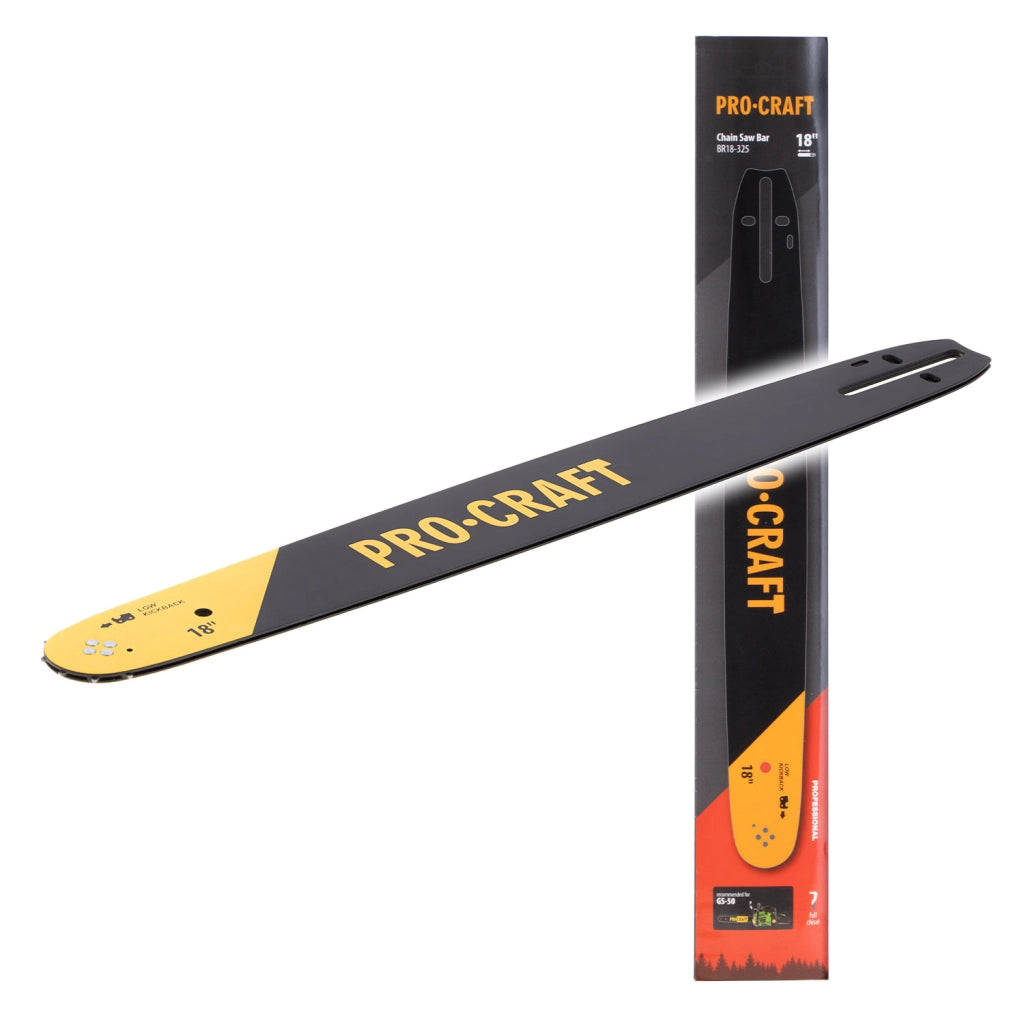 Barra guida Procraft BR18-325 per motoseghe, 18" (45 cm), passo 0,325", 72 maglie