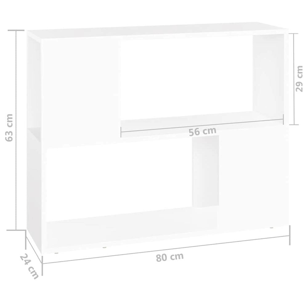 Mobile TV Bianco 80x24x63 cm in Truciolato