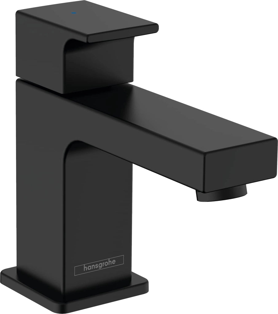 Rubinetto per wc a freddo, colore nero opaco, 1 pezzo, 70 mm