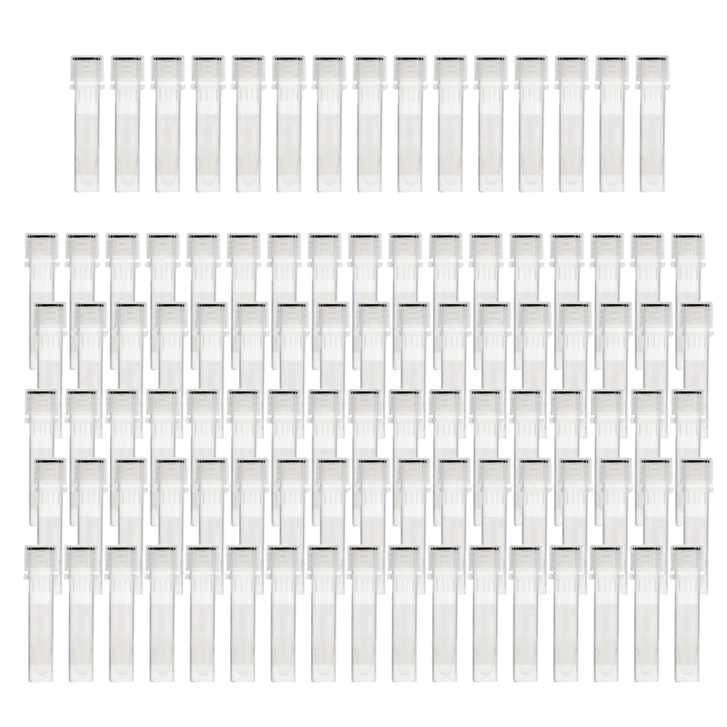 100 provette da 1,5 ml con coperchio, trasparenti