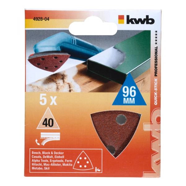 TRIANGOLI ABRASIVI LEGNO E METALLO mm 93