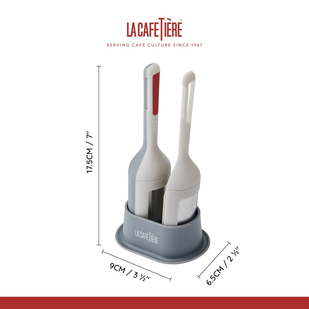 Macchina 2-in-1 per preparare tè e caffè, con supporto, lavabile in lavastoviglie