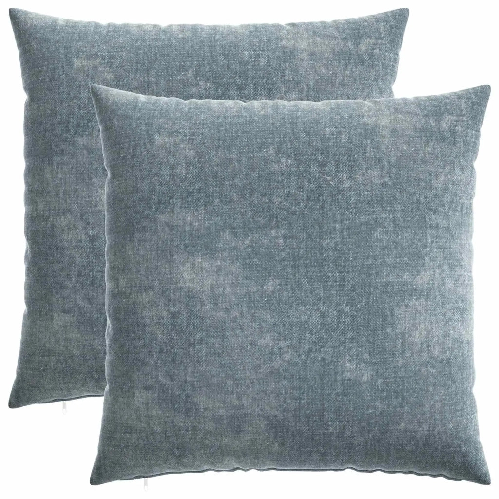 Federa 2 pz HEERLEN Azzurro 70 x 70 cm Tessuto Chenille 913299
