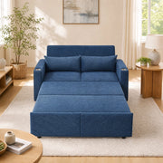 DIVANO LETTO 3 in 1 Scorrevole con porte USB Blu Navy