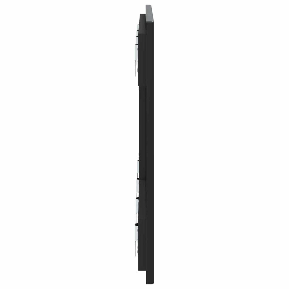 Testiera da Muro ZWOLLE Nero Legno ingegnerizzato