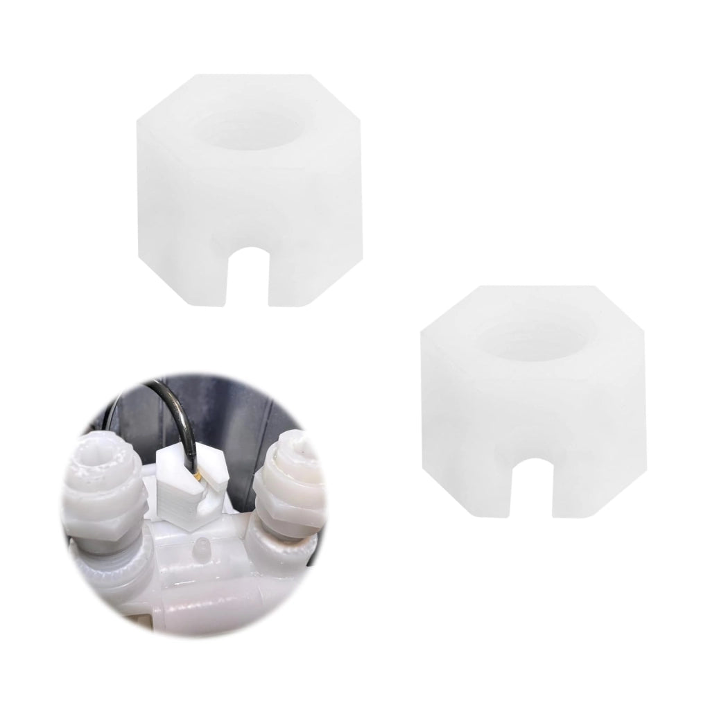 Raccordi di ricambio per SodaStream, 2 pezzi, in POM, 9 mm, colore bianco