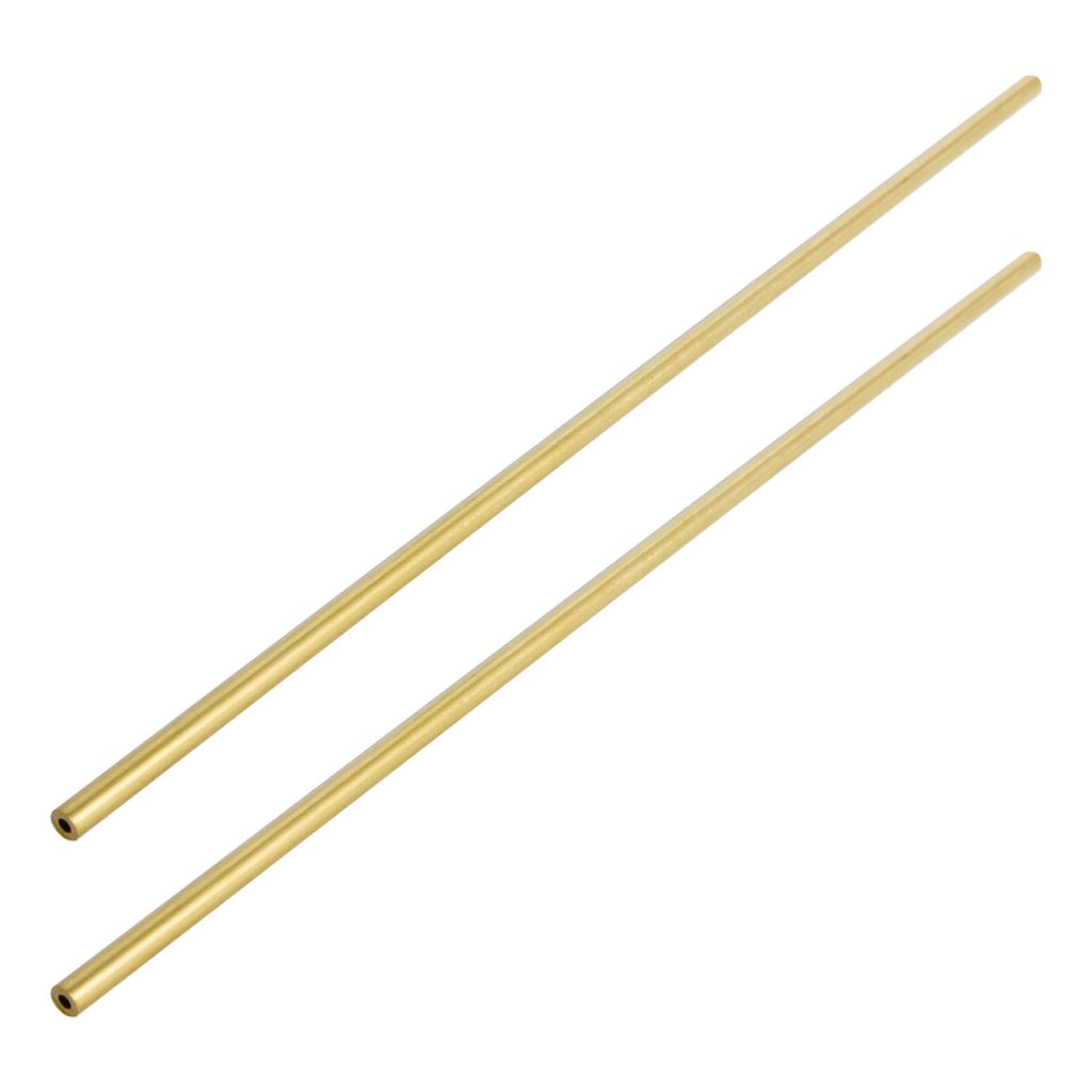 Tubo di ottone, diametro interno 3 mm, diametro esterno 6 mm, lunghezza 300 mm, 2 pezzi
