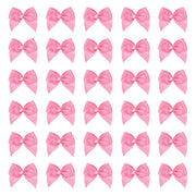 Mini perline decorative, 100 pezzi, 2,5 cm, rosa scuro, in poliestere