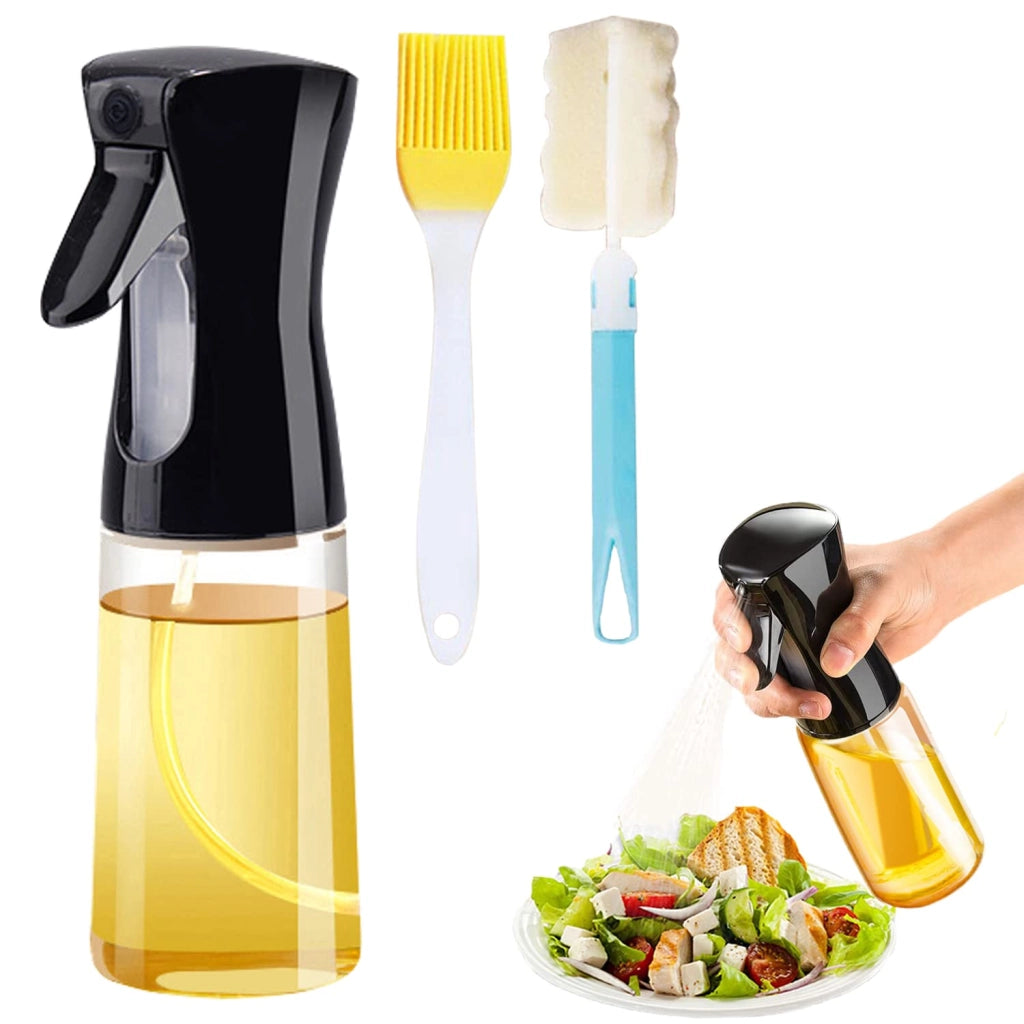 Spruzzatore per olio da 210 ml con spazzola, colore nero