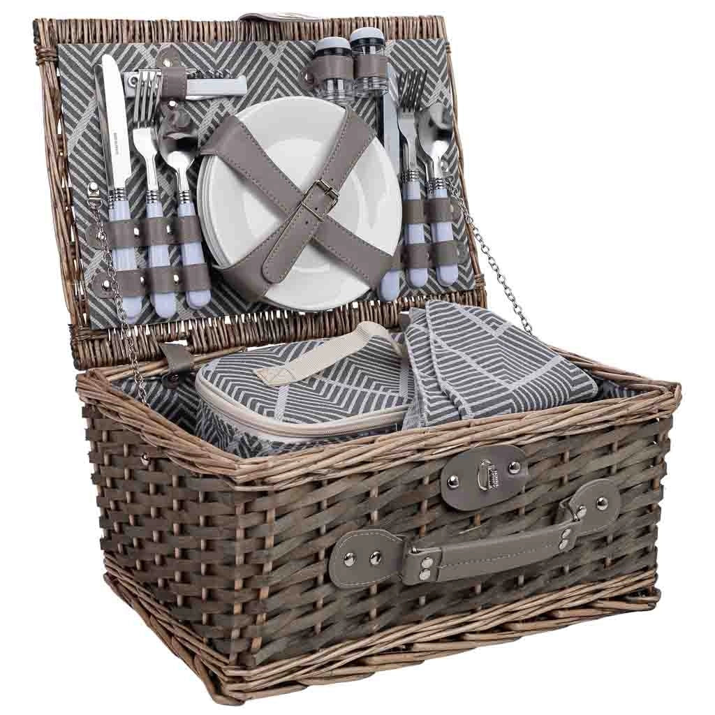 Cesto da picnic per 4 persone 40 x 28 x 19h cm