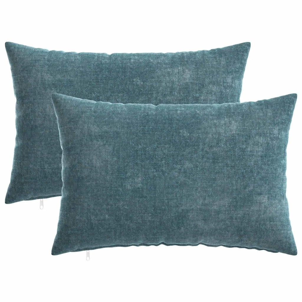 Cuscino da Lanciare 2 pz HEERLEN Blu 40 x 60 cm 925067