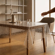Tovaglia trasparente in PVC, rettangolare, 140x200 cm
