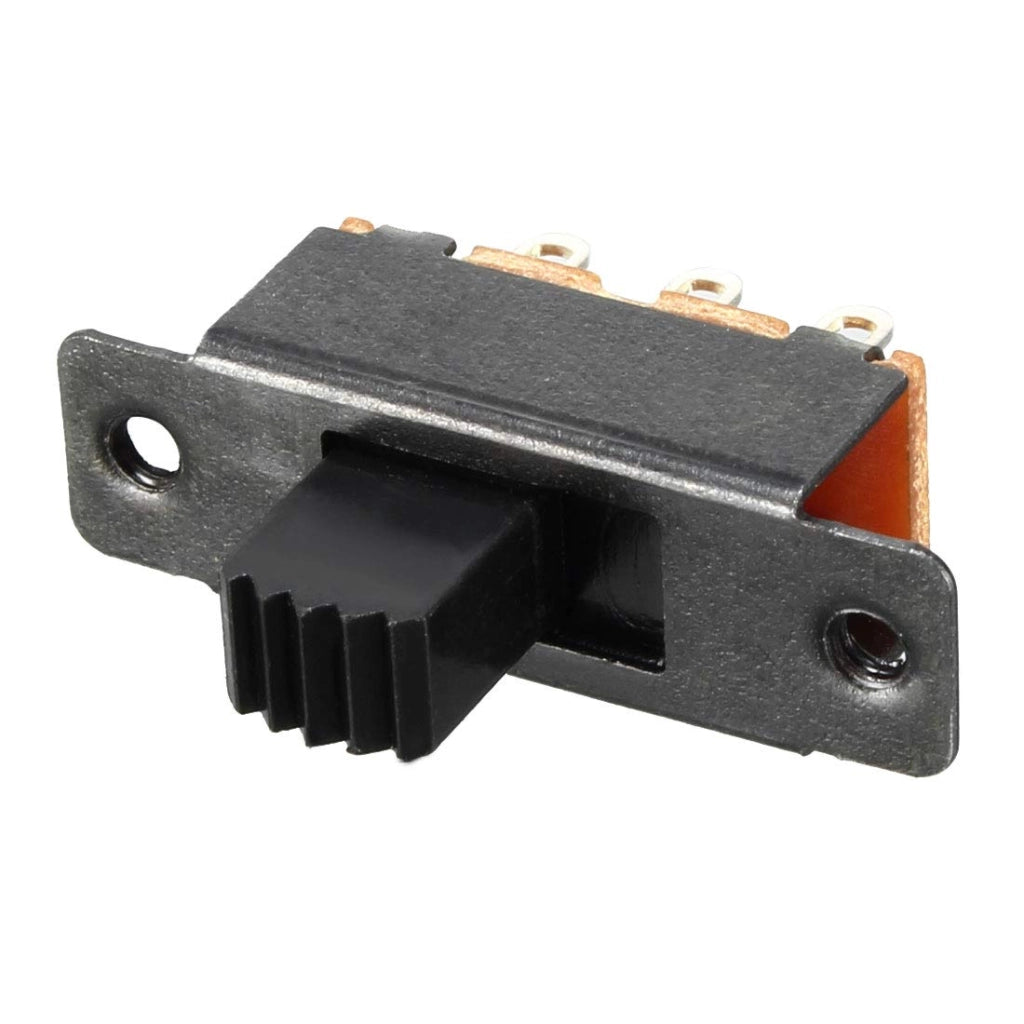 Interruttore a levetta DPDT, 2P, 6 poli, 10 pezzi, orientamento verticale, per montaggio su circuito stampato, 5 mm