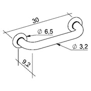 MANIGLIONE D'APPOGGIO PER BAGNI cm 30
