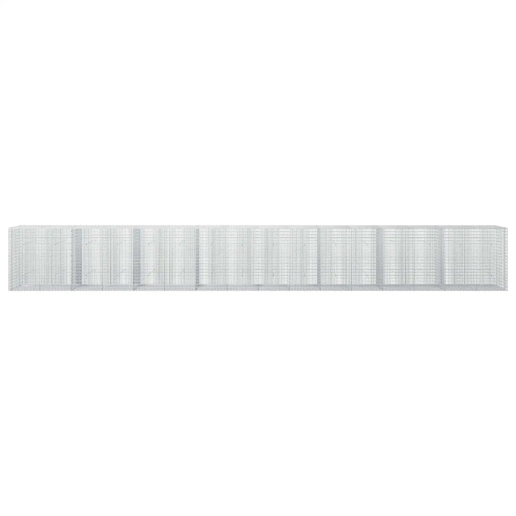Gabione con Filo da 5 mm e Rete da 5x2,5 cm 800x30x100 cm 3463690