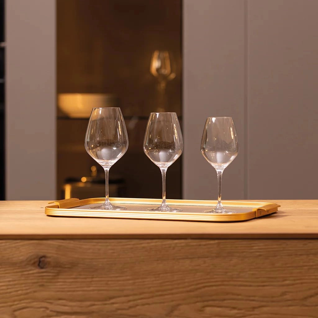 Set di 6 bicchieri da vino bianco "Solution Goblet", realizzati a mano, capacità 360 ml