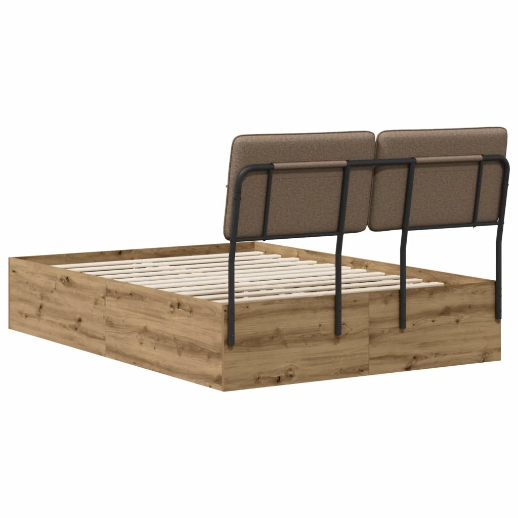 Letto matrimoniale con testiera Rovere Artisan e Tortora 3440421