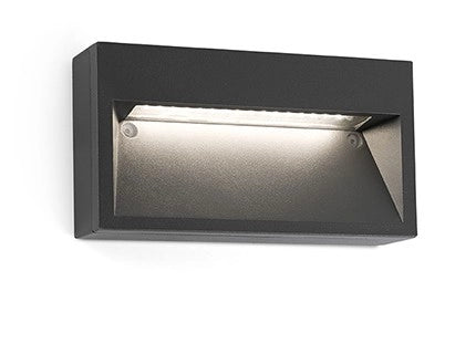 PATH, Lampada a Muro a LED per Esterni, Faro Barcelona Colore: Grigio Scuro