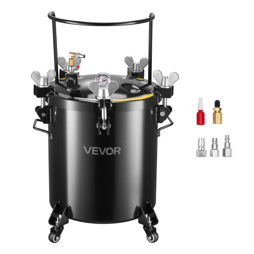 Serbatoio a Pressione 40L in Acciaio JY-ZDX40L con 3 Attacchi Rapidi Robusto e Resistente per Fai da Te Creazioni Artistiche e Uso Domestico