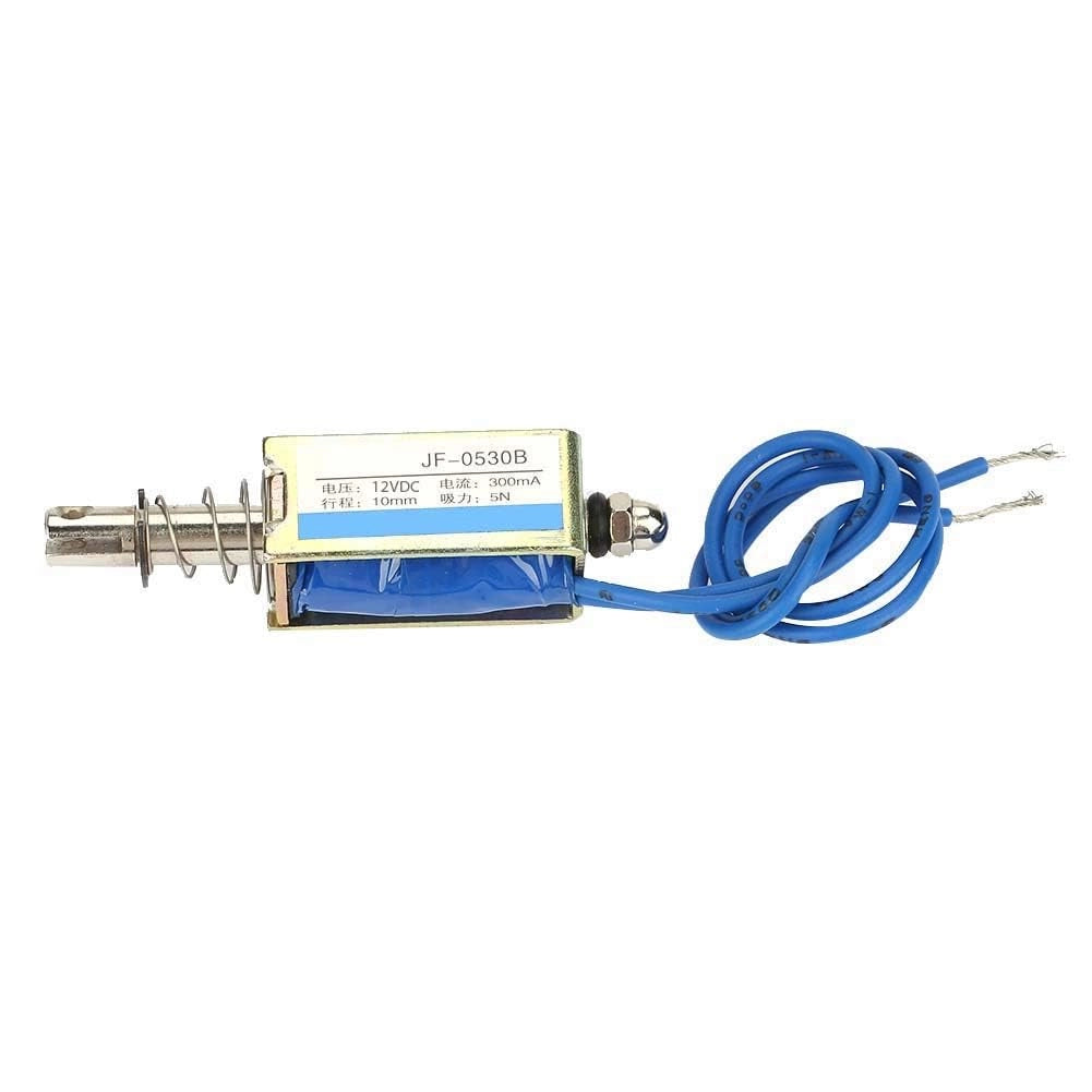 Elettromagnete a solenoide JF-0530B, 12V DC, 5N, 300mA, a azione push-pull