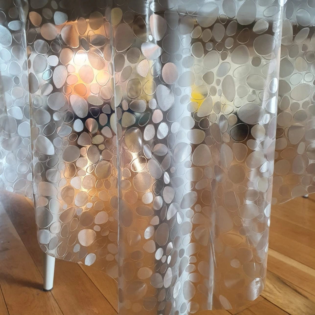 Tovaglia trasparente in PVC, rettangolare, 140x200 cm