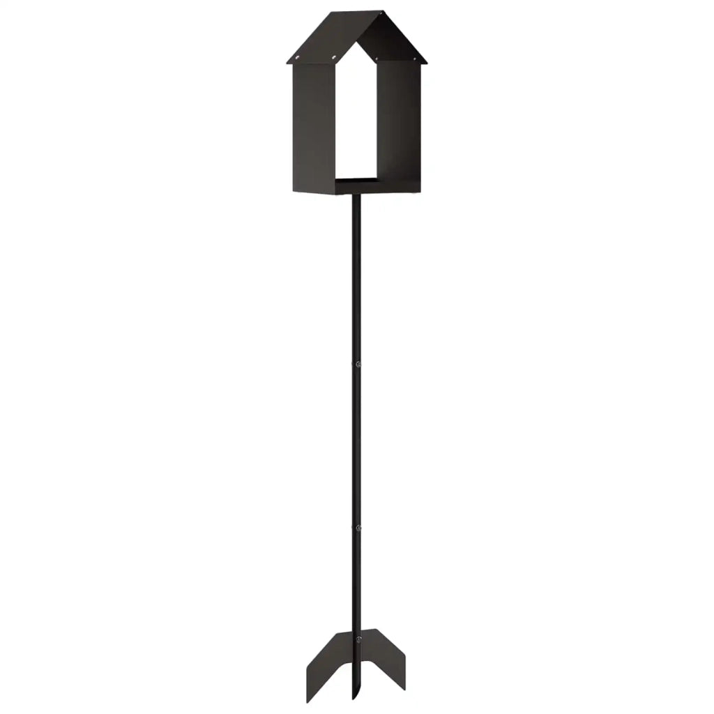 Mangiatore per Uccelli Acciaio Nero 8014182