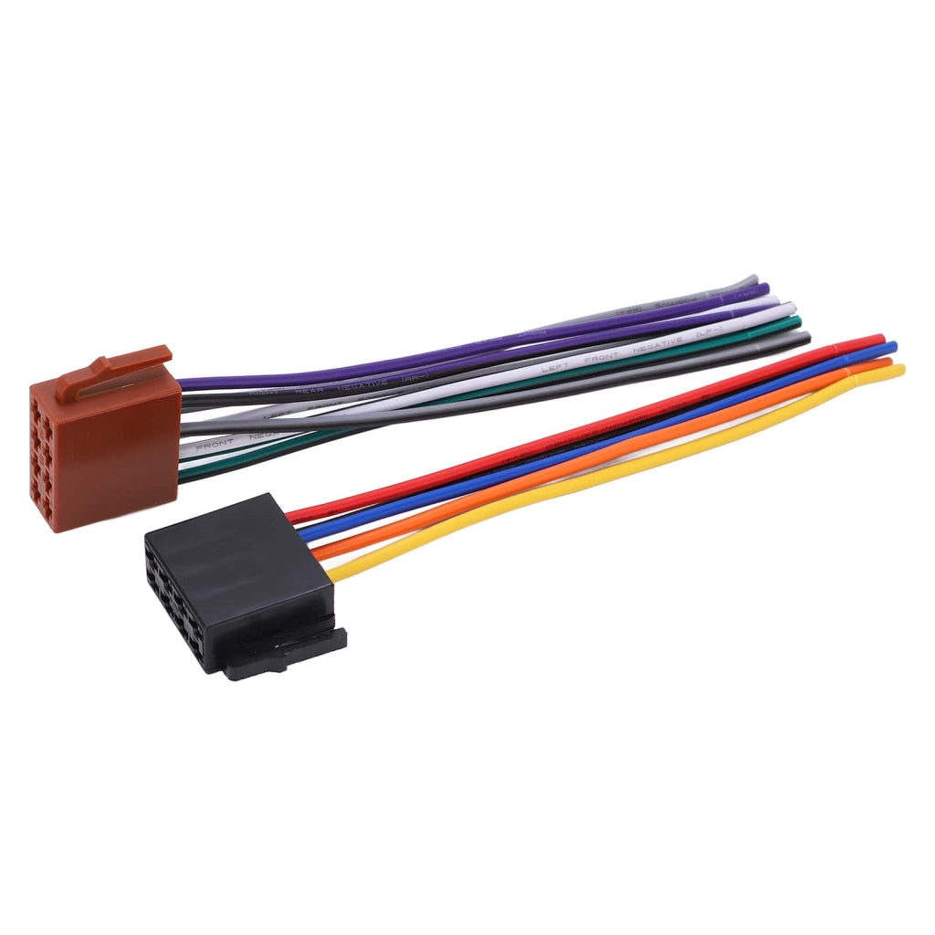 Kit di 2 adattatori ISO per autoradio, realizzati in ABS e metallo