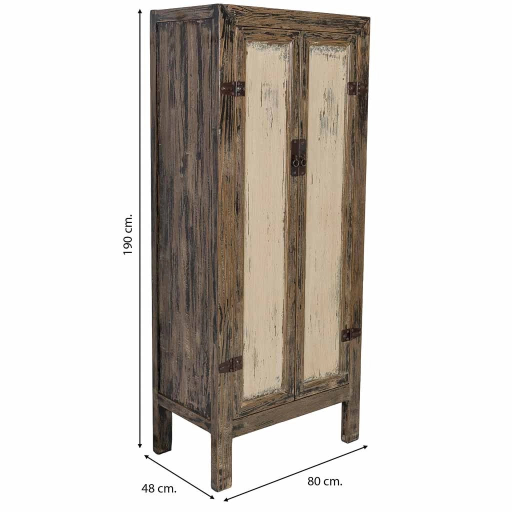 Armadio in legno marrone 80x48x190h cm