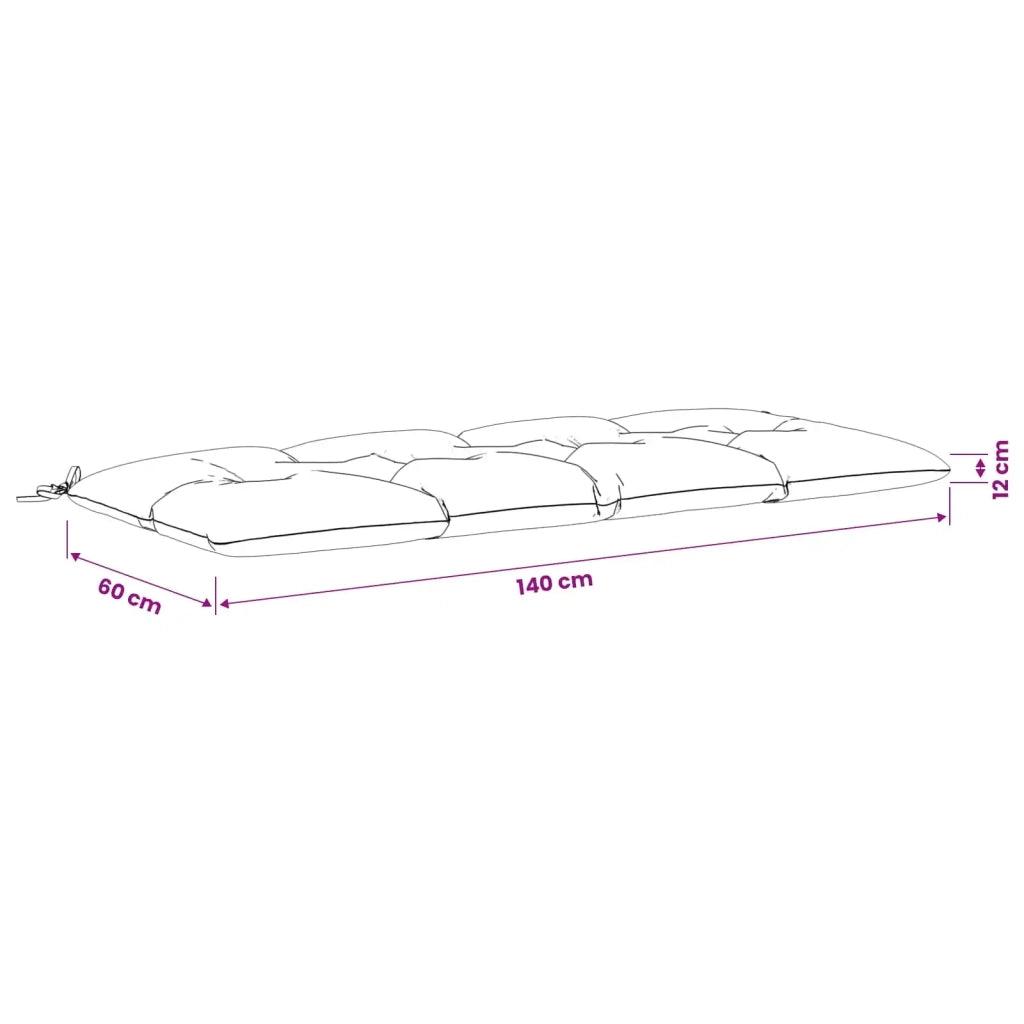Cuscini per Panchina VIANEN 2 pz 100% Poliestere Blu 952737