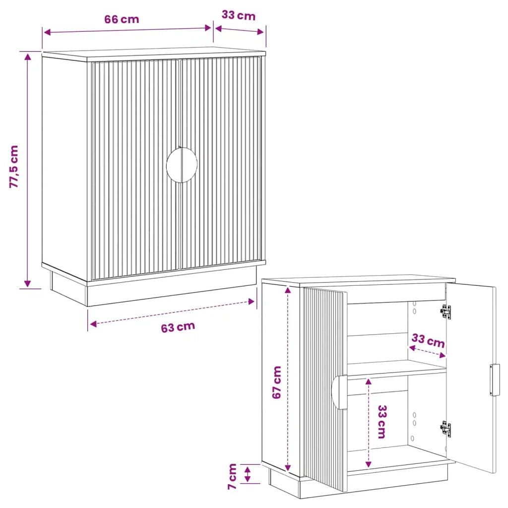 Credenza VENRAY Rovere Artigianale 66 x 33 x 77,5 cm 8019990