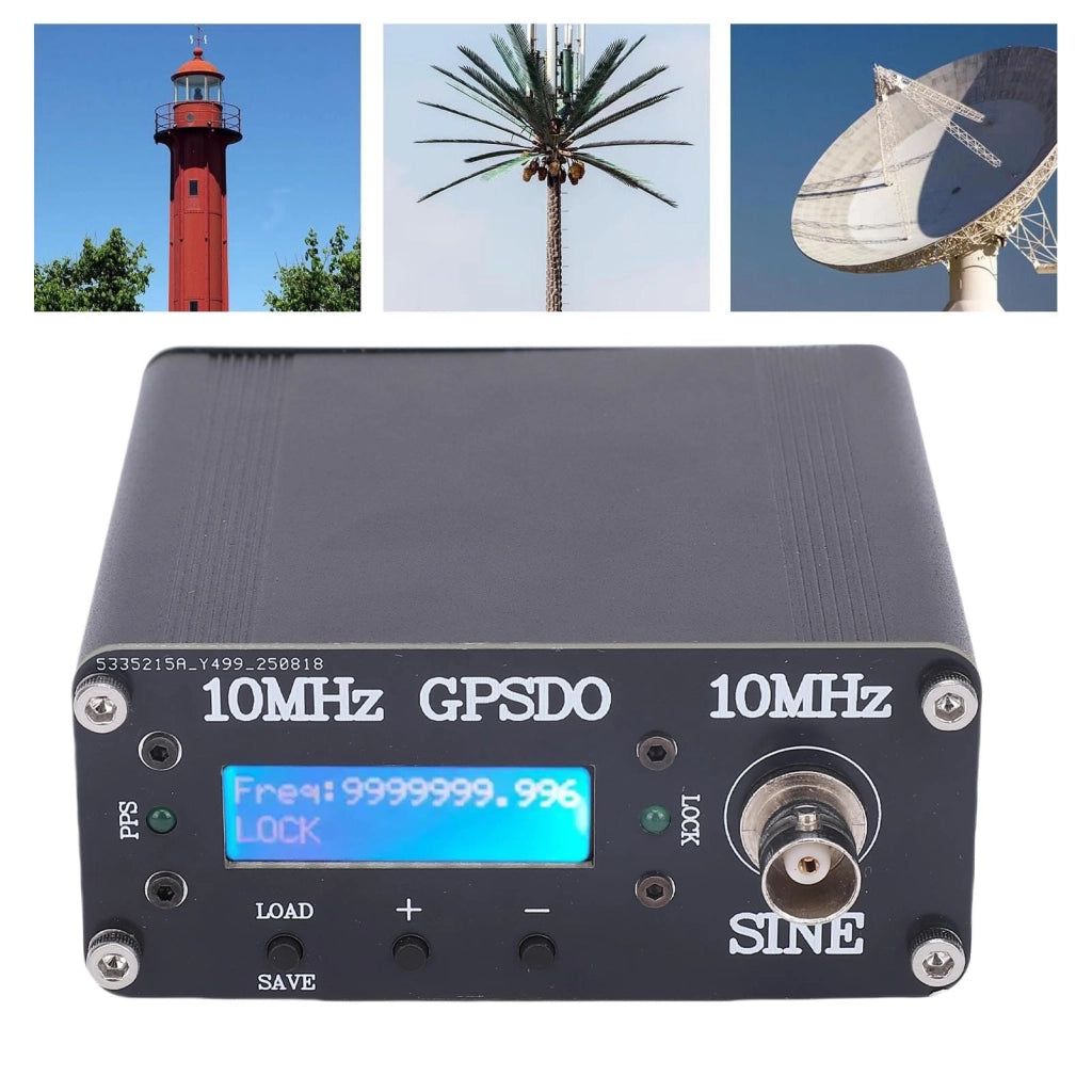 Oscillatore OCXO da 10 MHz controllato tramite GPS, con display