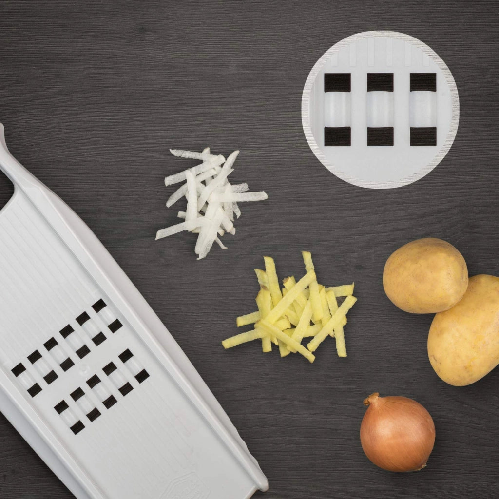 Grattugia per verdure PowerLine, grattugia per patate ideale per preparare rösti, colore bianco