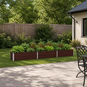 Letto rialzato da giardino Marrone 240 x 40 x 24 cm