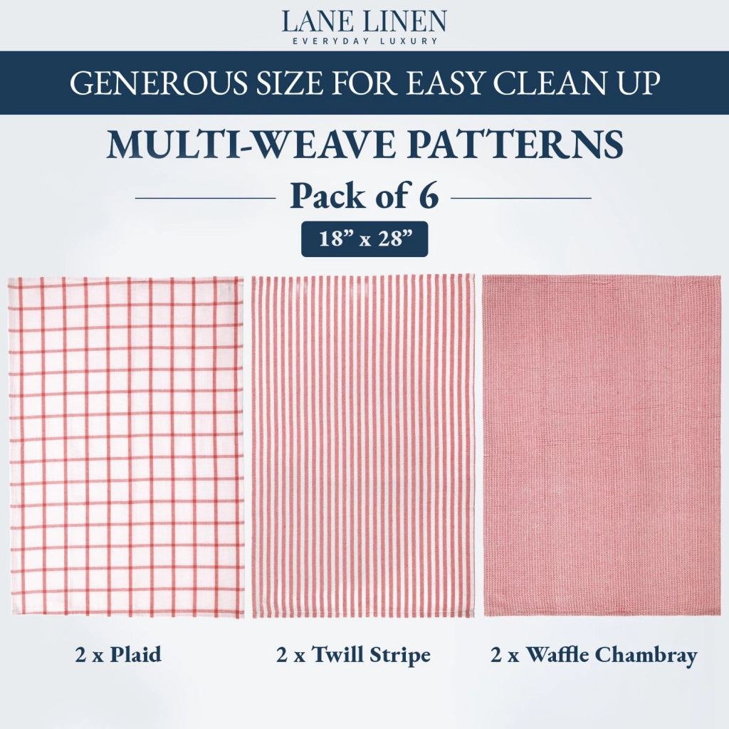 Set di 4 strofinacci da cucina, 100% cotone, 46x71 cm, altamente assorbenti