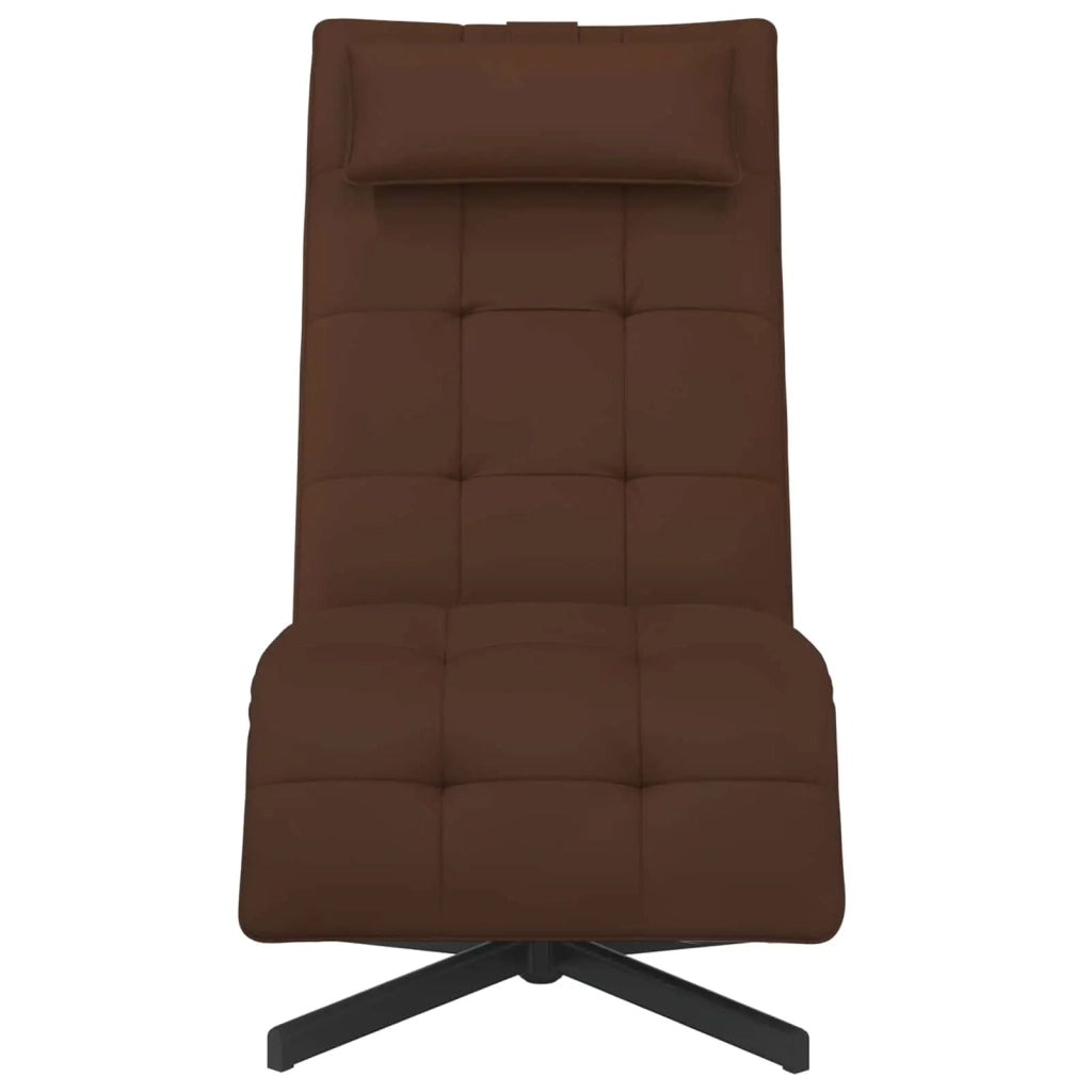 Sedia girevole Marrone Similpelle 42045612