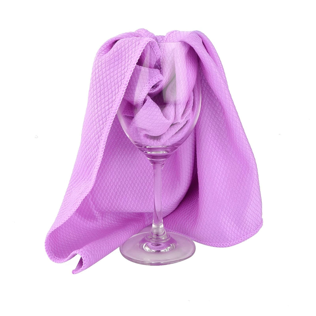 Set di 10 panni in microfibra, 40x50 cm, color lilla, altamente assorbenti